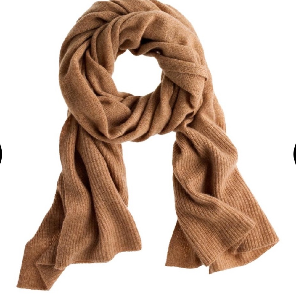 JCrew Collection Cashmere Scarf - Heather Acorn